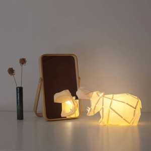 Hippo Papercraft Lamp