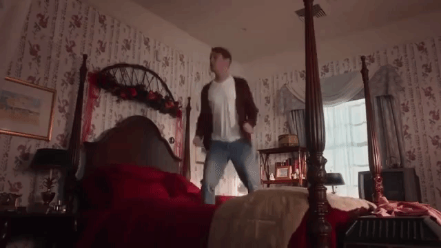 Home Alone Jumping on Bed Google Assistant Culkin