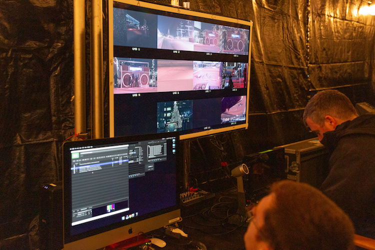 A Giant Red Boombox In New York City That Starts a Massive Holiday
