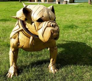 Cardboard English Bulldog