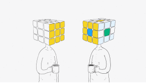 Cubed Rubiks Cube Head