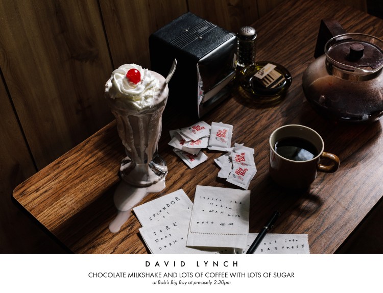 David Lynch Chocolate Milkshake at 230 pm