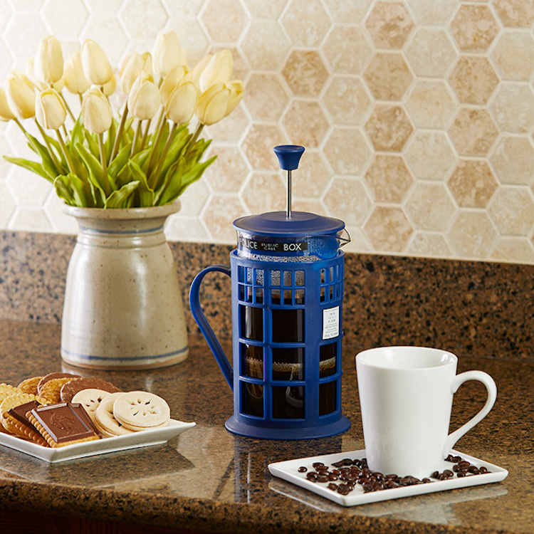 Doctor Who TARDIS Coffee Press Counter