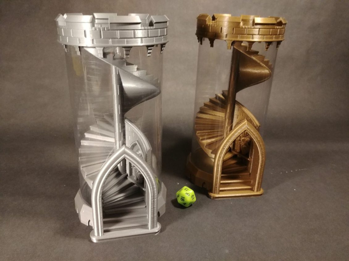 Duo of Stackable Dice Towers