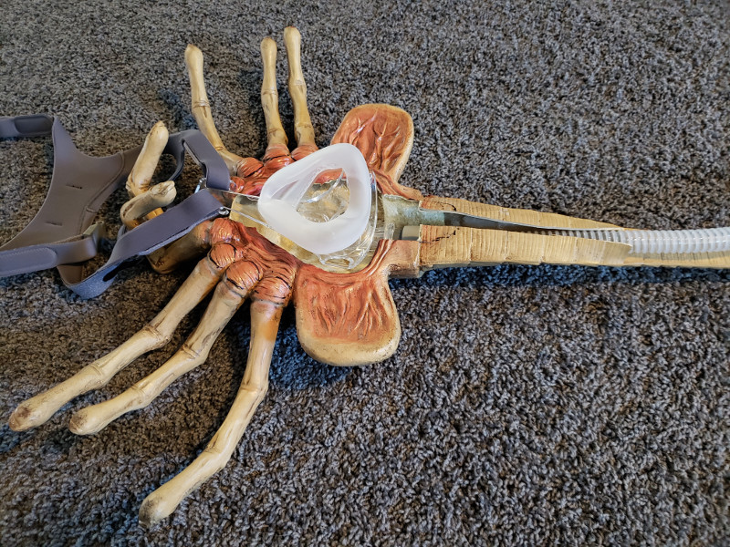Man Turns His CPAP Mask Into an Alien Facehugger