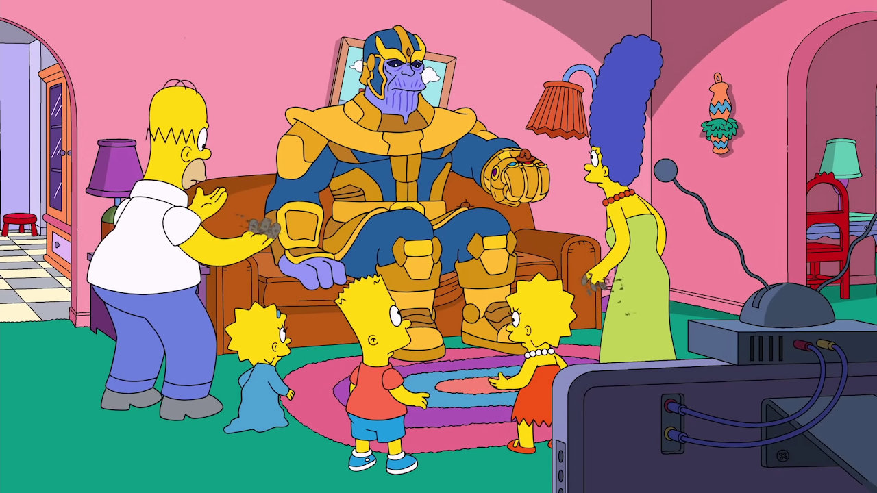 Thanos Disappears 'The Simpsons' in a Couch Gag