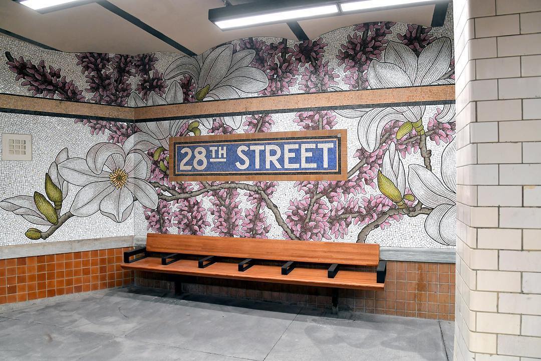 28th Street Floral Mosaic Nancy Blum
