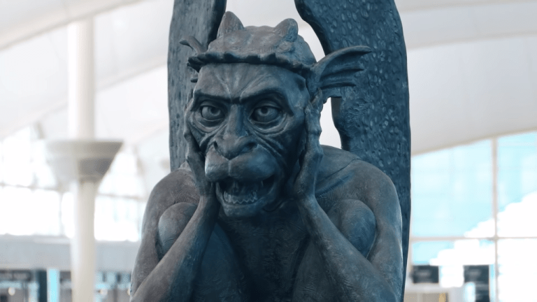 Chatty Gargoyle at Denver International Airport