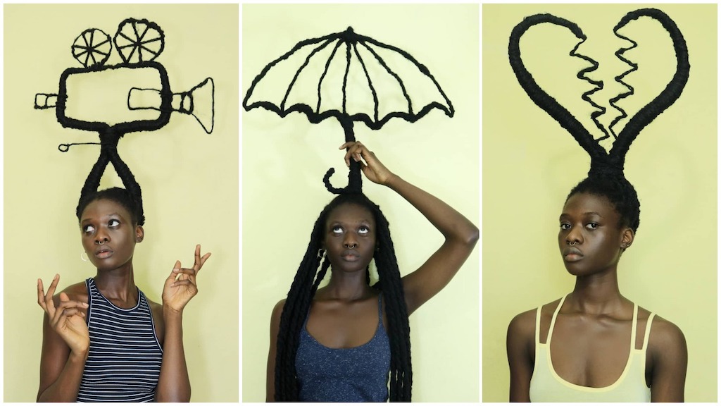 Creative Hair Artist Creates Powerful and Fun Sculptures Out of the  Dreadlocks on Her Own Head