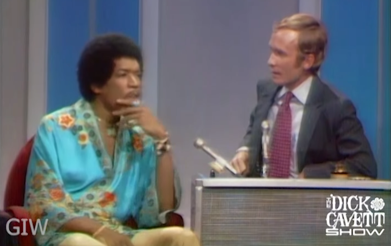 Jimi Hendrix Talks to Dick Cavett in 1969 About His Electric Church and How  He Prefers Music to Politics