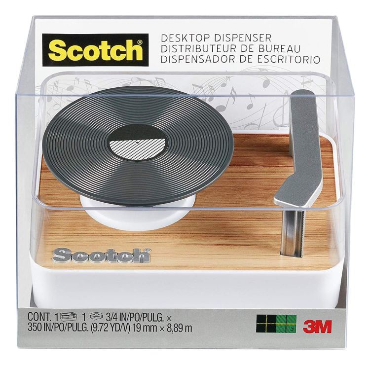Scotch Magic Tape Dispenser, Record Player