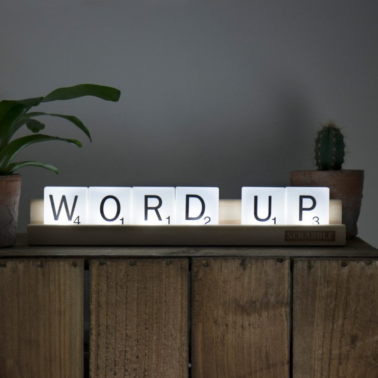 Word Up Lighted Scrabble Tiles