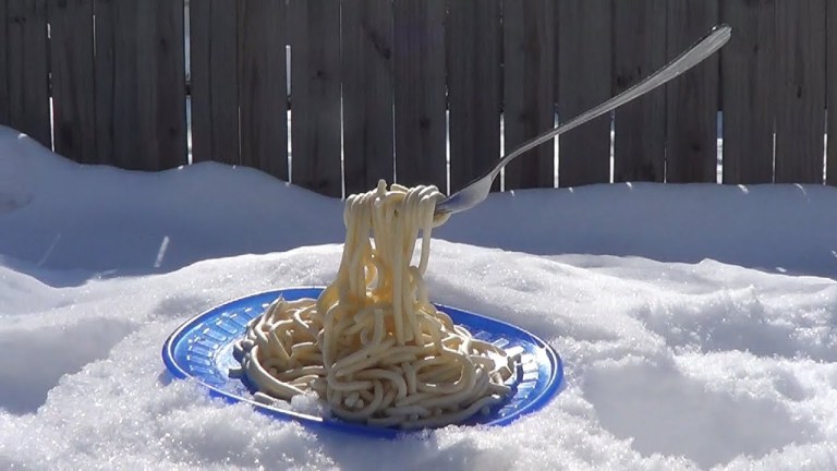 Frozen Spaghetti Minnesota Cold