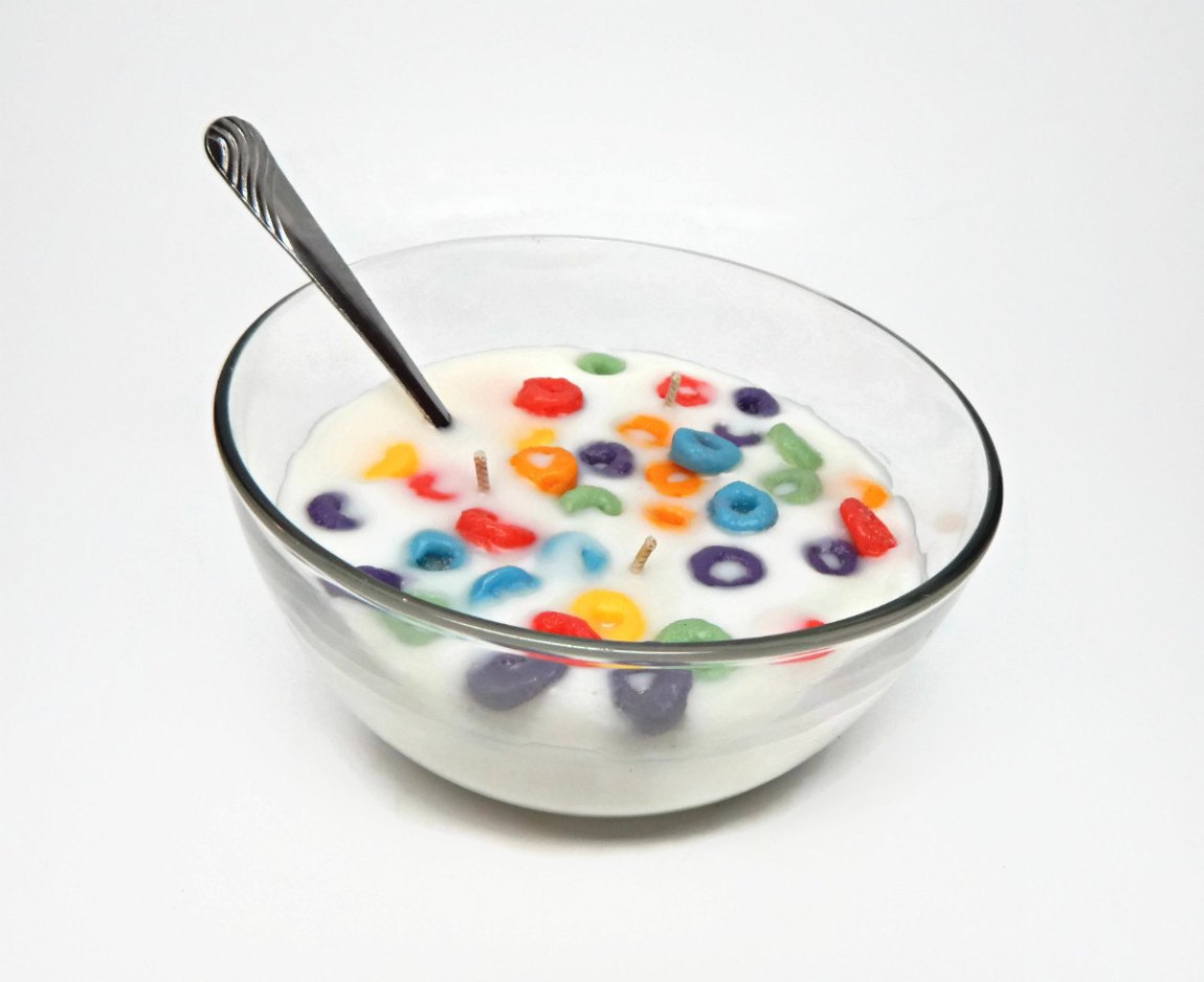 Fruit Loop Scented Candle Side