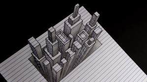 How to Draw a 3d City Line
