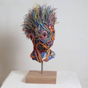 Wire Head Sculpture