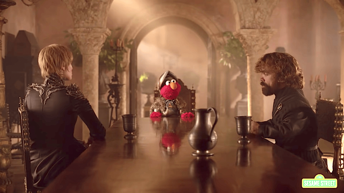 Elmo Convinces Cersei and Tyrion to Get Along Sesame Street