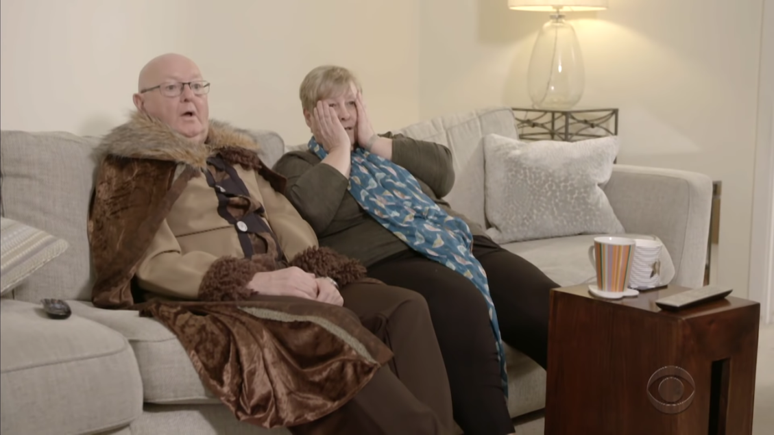 James Corden's Parents Watch GoT Premier First time