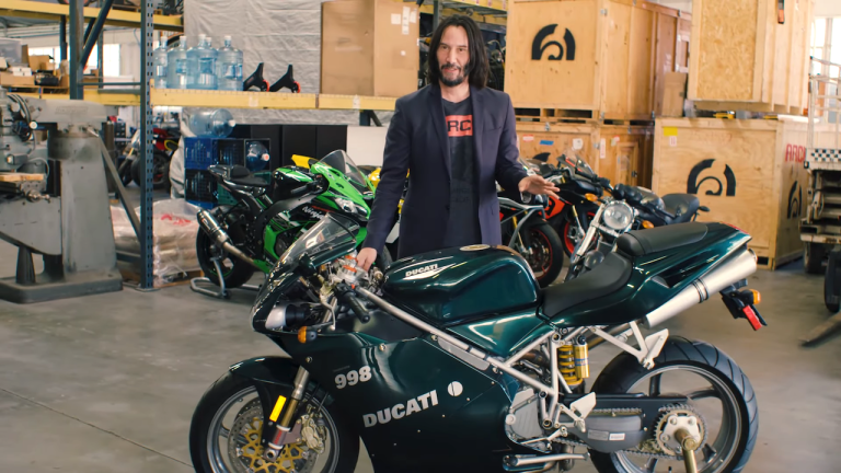 Keanu Reeves Ducati