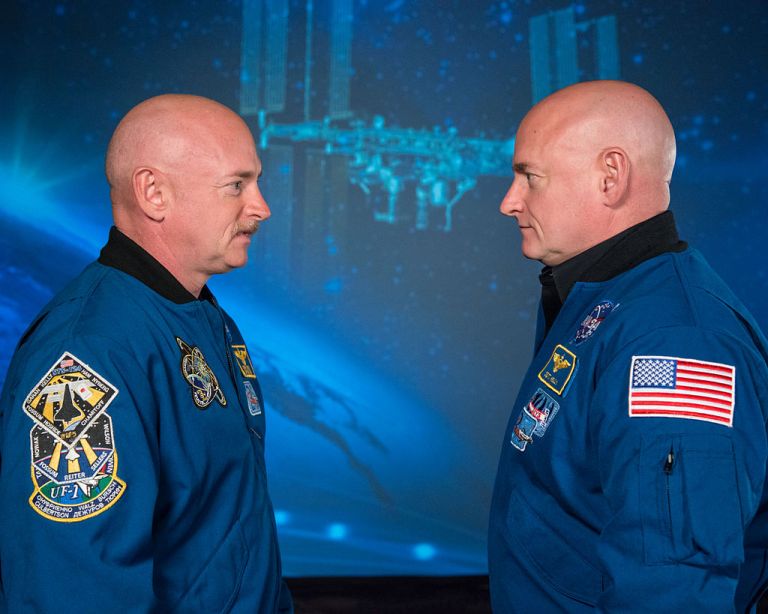 Mark and Scott Kelly Astronauts