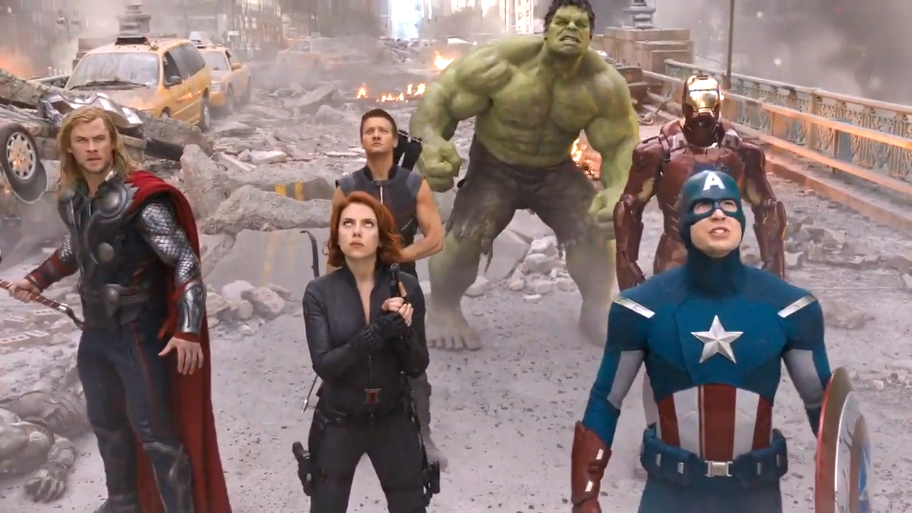 The original six Marvel Avengers