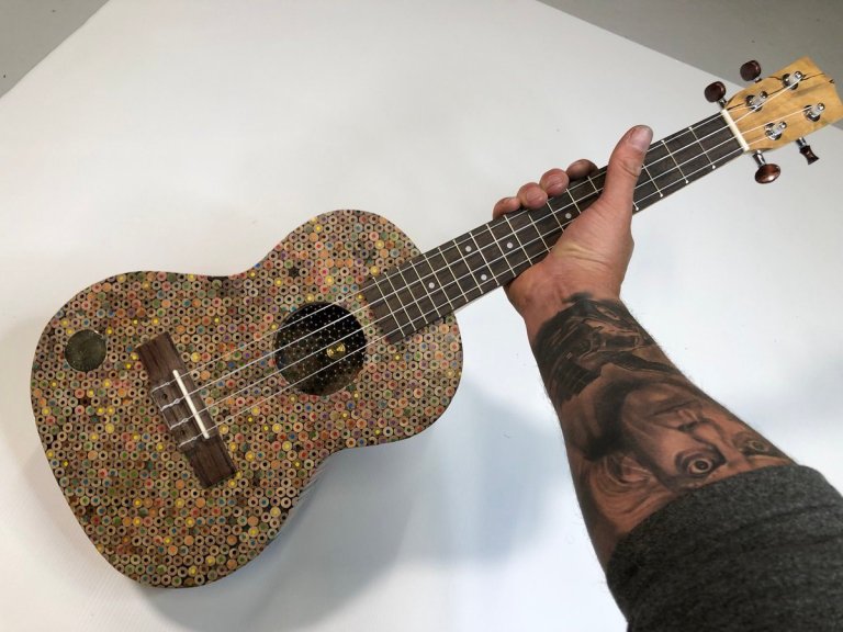 Colored Pencil Ukulele