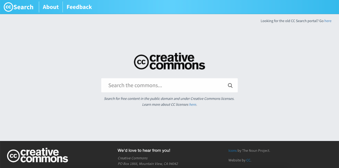 Creative Commons New Search