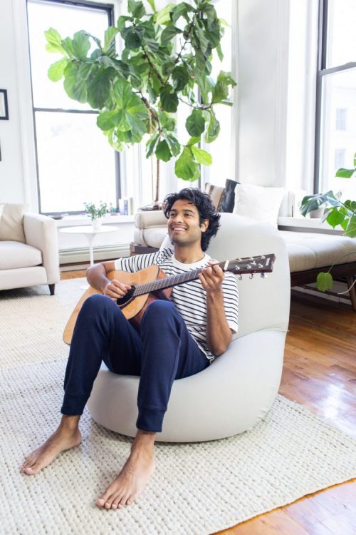 Moon Pod, A Lightweight Ergonomic Beanbag That Forms Into Three Relaxing Zero Gravity Positions