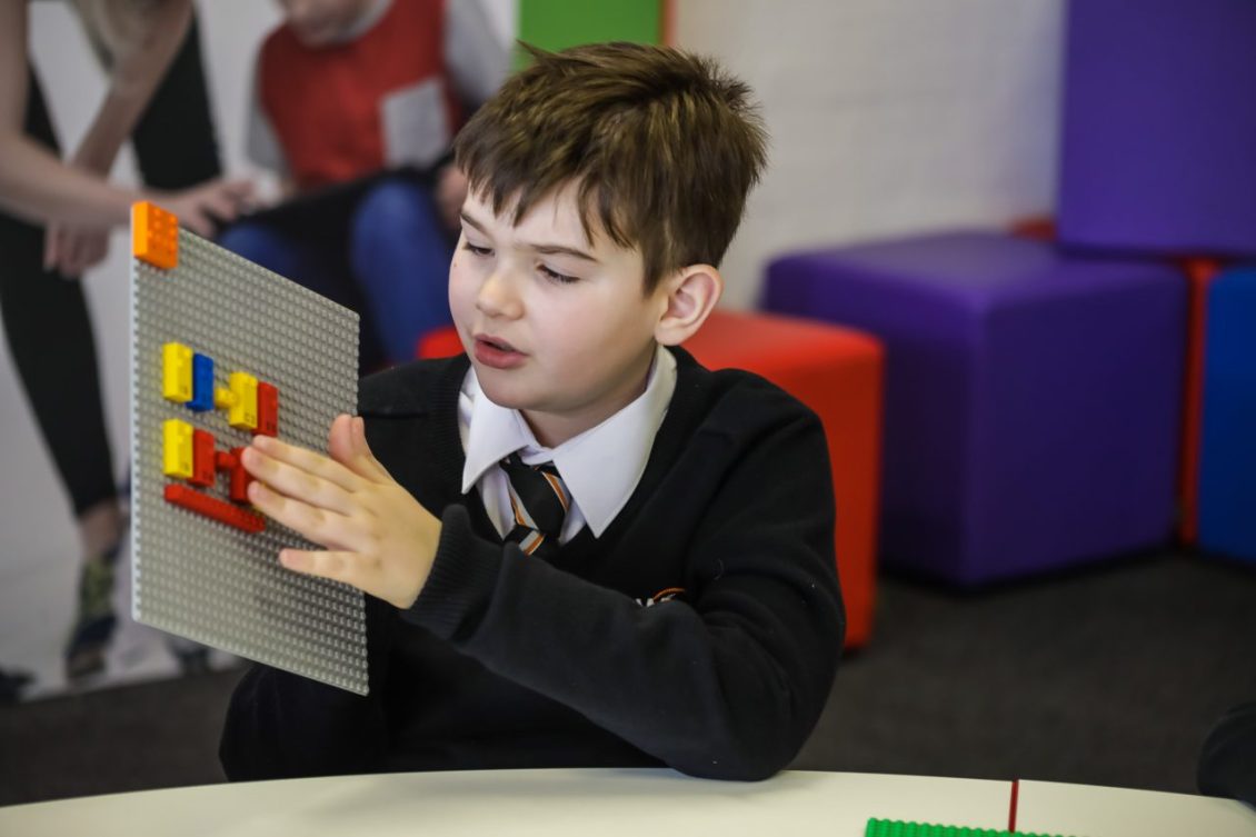 LEGO Braille Bricks Young Boy