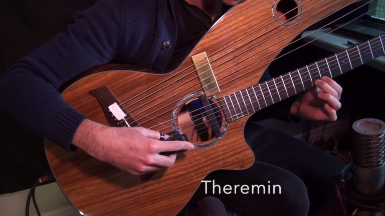 Various instrument imitations on Harp Guitar