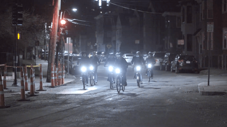 Bike Swarm Synchronized Lights