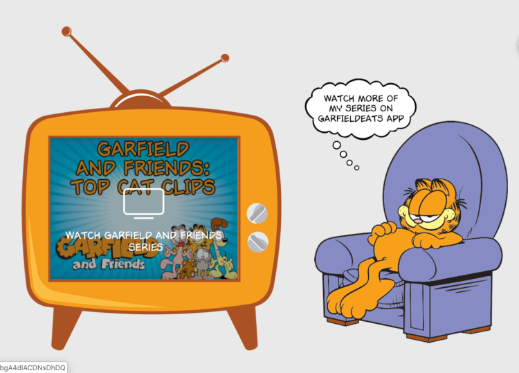 GarfieldEats App Cartoons