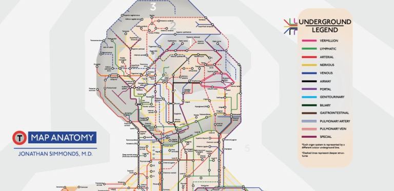 Map Anatomy London Underground Head