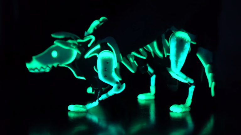 Miniature Glowing Puppy Puppet Barnaby Dixon