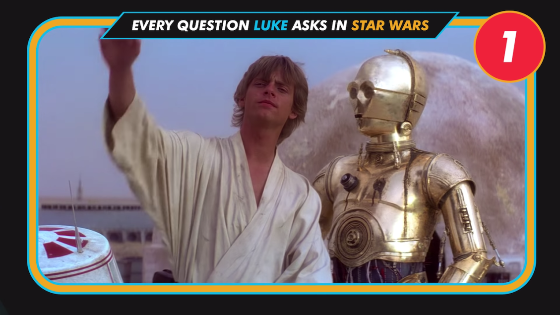 Every Question Luke Asks in Star Wars Star Wars By the Numbers