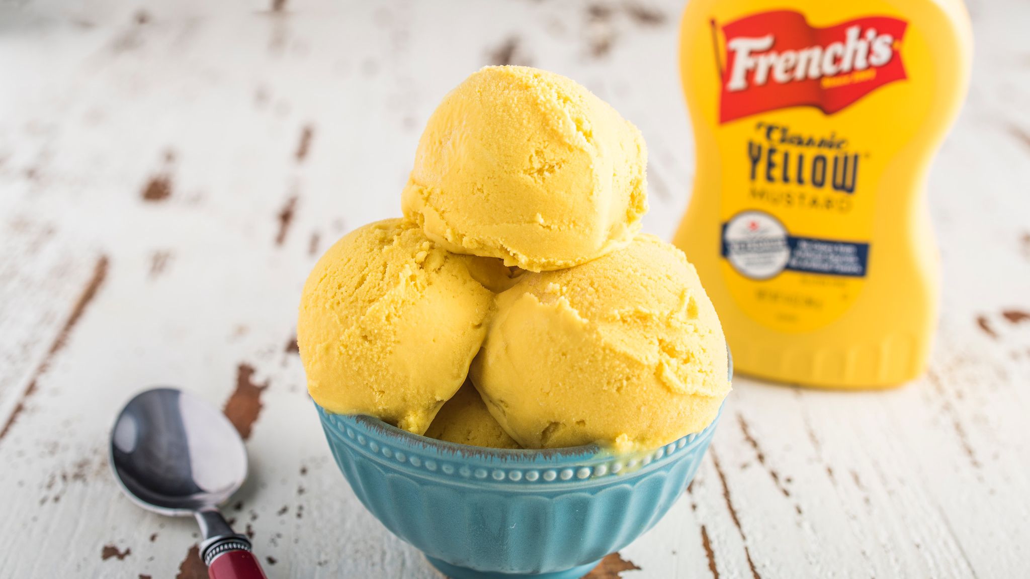 French's Yellow Mustard Flavored Ice Cream