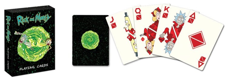 Rick and Morty Playing Cards JKQA