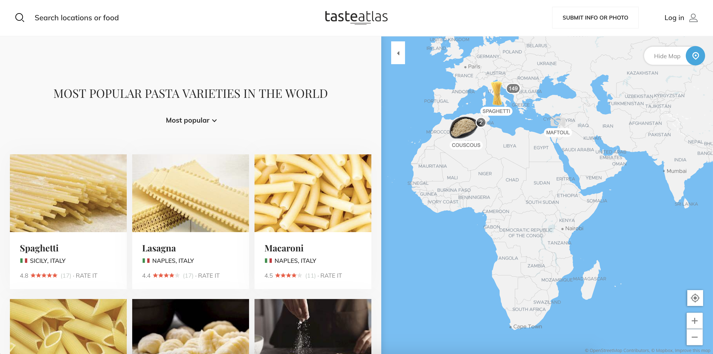 TasteAtlas, An Interactive Map That Plots Where Popular Local Food ...