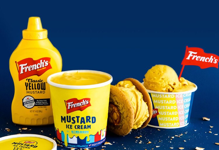 frenchs mustard ice cream pint cookie cup