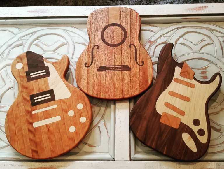 Dave Stencil Guitar Cutting Boards