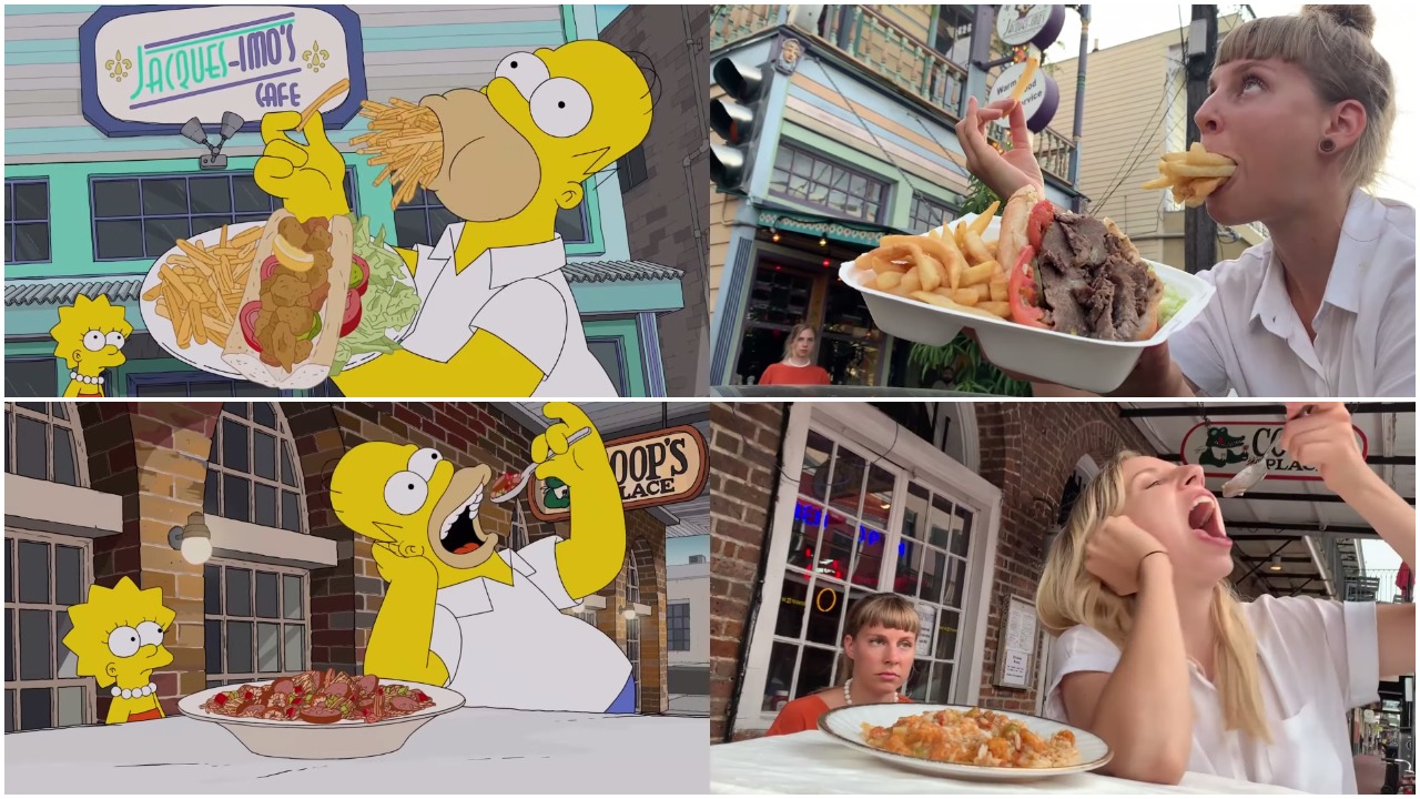 Two Simpsons Fans Cleverly Recreate Montage of Homer Simpson Eating His