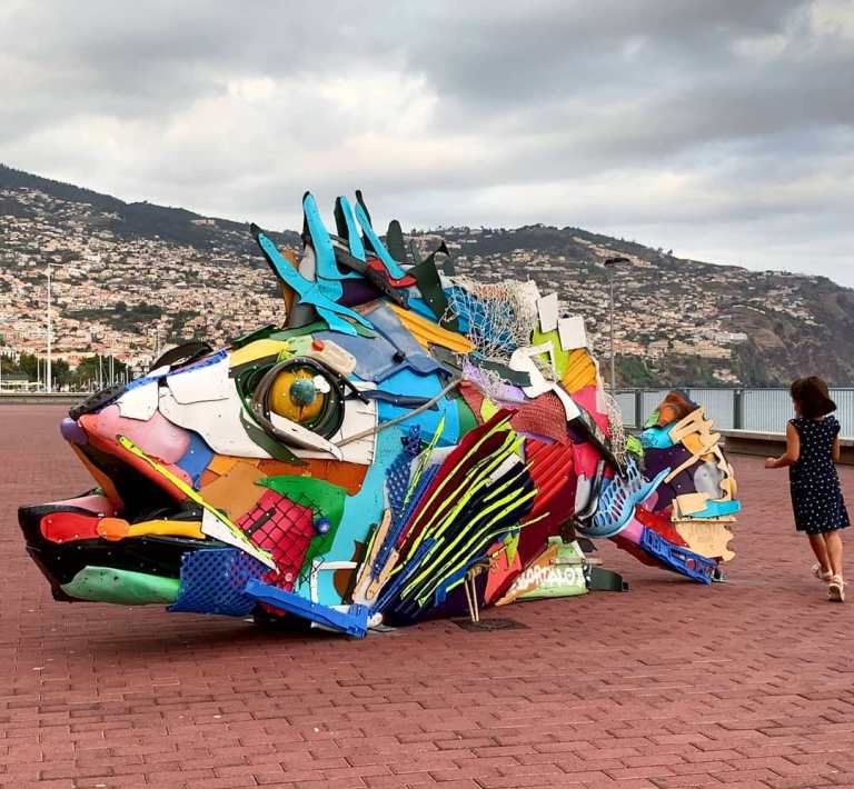 Bordalo ii Trash Animal Fish Madeira