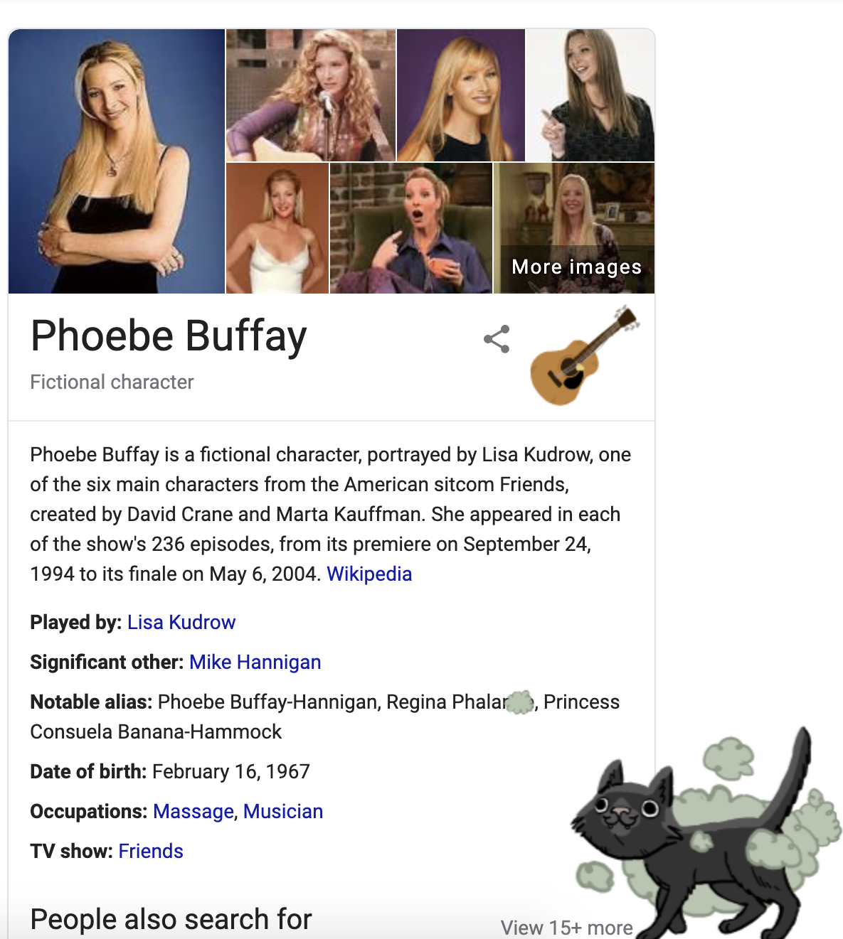 Friends Smelly Cat Phoebe 25th Anniversary