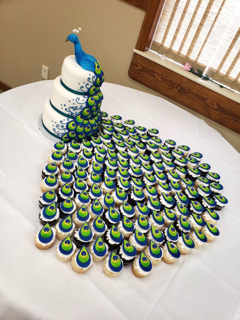 Peacock Cake