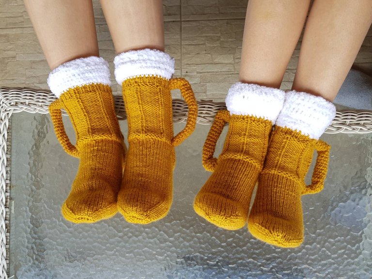 Cozy Beer Mug Socks