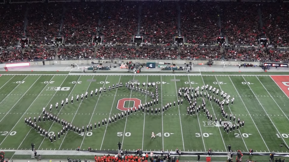 Ohio State Marching Band Moon Tribute