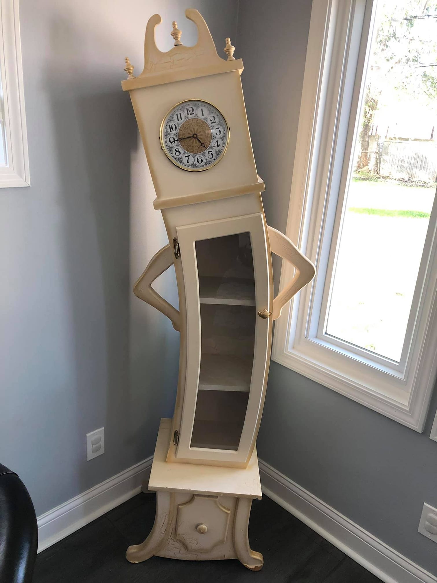 Grandfather Clocks A Whimsical Grandfather Clock With a Sassy Stance