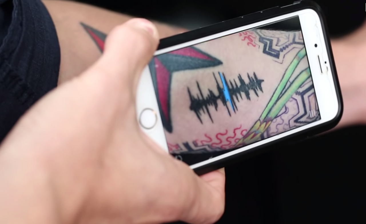 Soundwave Tattoos That Can Be Played Using an App