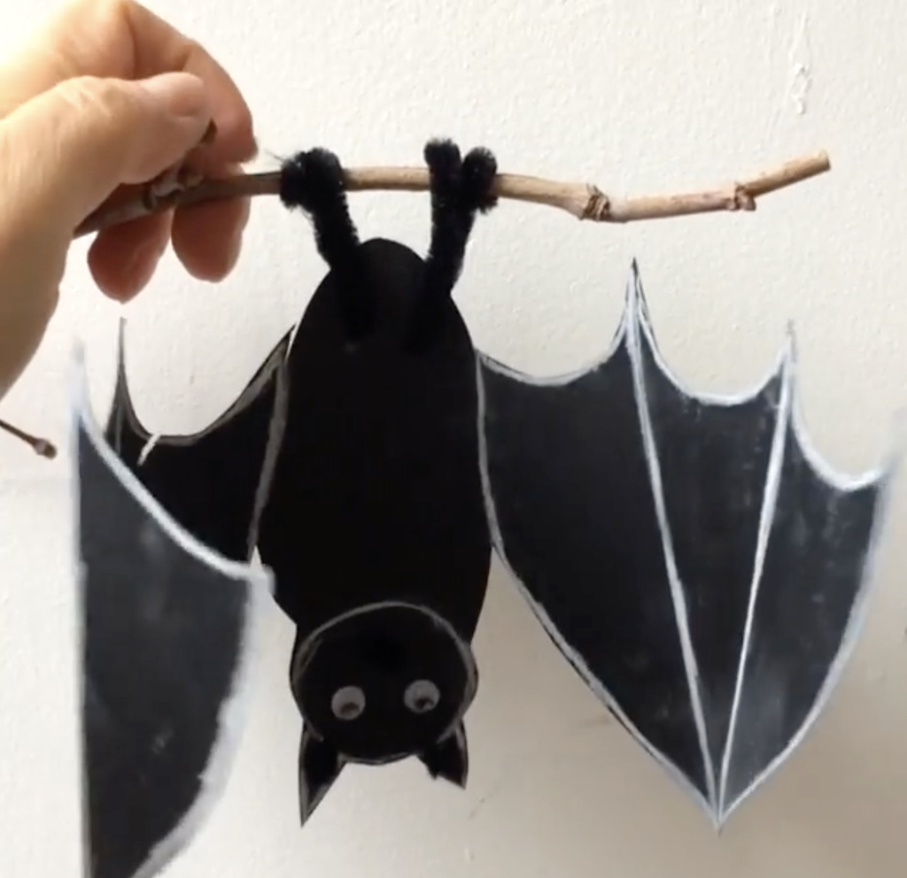 Unfolding Wing Paper Bat