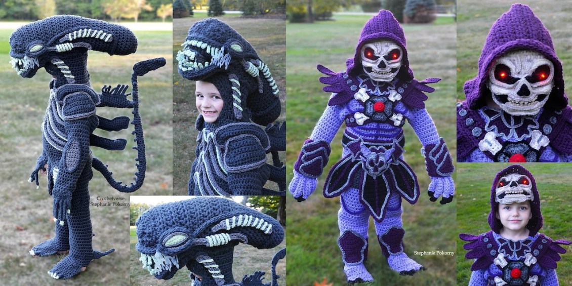 Xenomorph and Skeletor Halloween Costumes